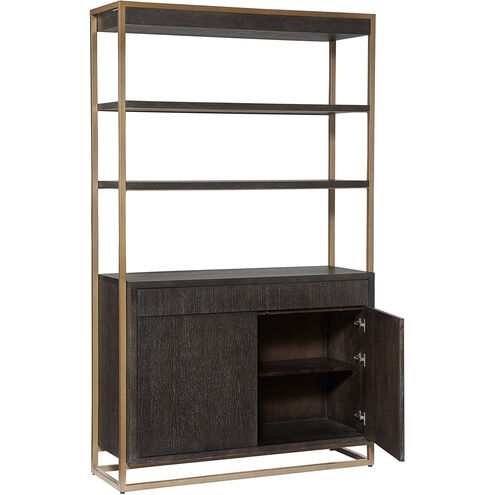 Baldessara Grey / Rustic Bronze Bookcase